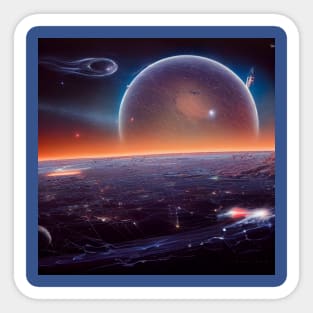 Interplanetary Spaceport Sticker